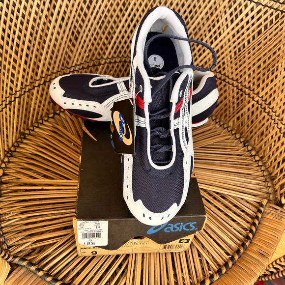 ASICS GN215 Hyperendurance Track Spikes Cleats Dark Blue/White Men’s Size 9 - Picture 6 of 7